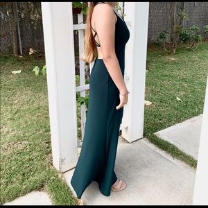 David’s Bridal Dark Green Prom Dress